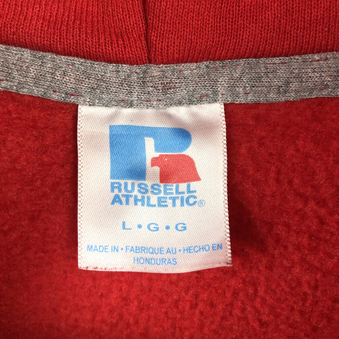 90'S Russell NFL Kansas City Chiefs Sweatshirt Pullover Hoodie, Men's Size L (approx.), Vintage cotton red type Vintage Second Hand