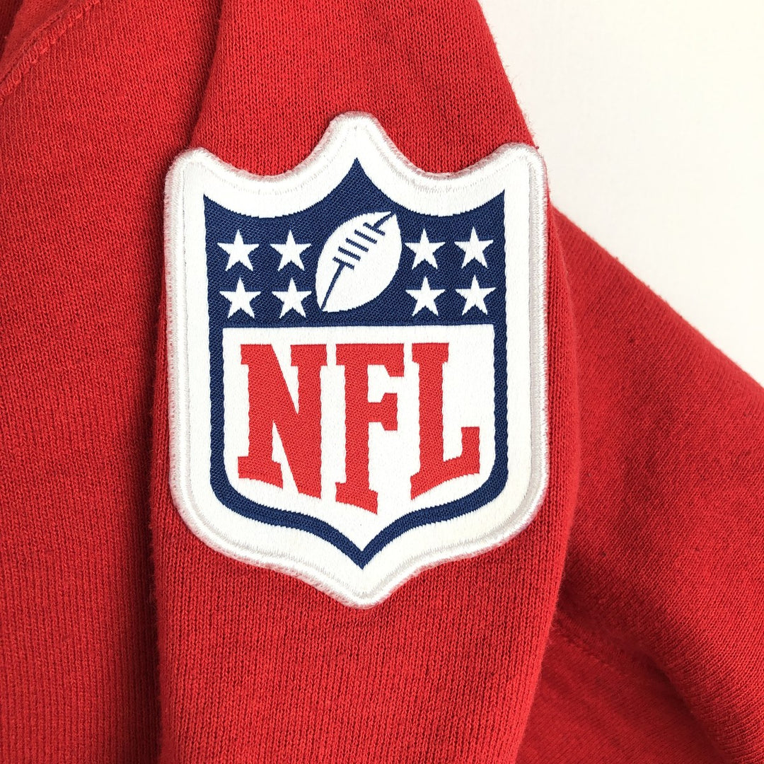 90'S Russell NFL Kansas City Chiefs Sweatshirt Pullover Hoodie, Men's Size L (approx.), Vintage cotton red type Vintage Second Hand