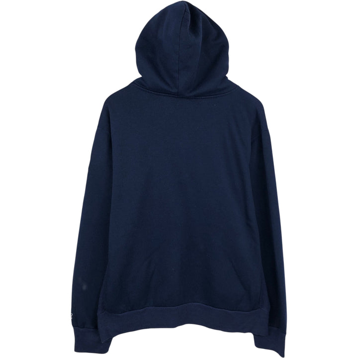 Starter NFL Dallas Cowboys Half-Button Sweatshirt Hoodie (Men's Size L) polyester navy blue type Vintage Second Hand