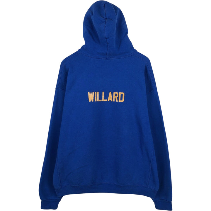 Russell sweatshirt pullover hoodie, men's size XL cotton blue type Vintage Second Hand