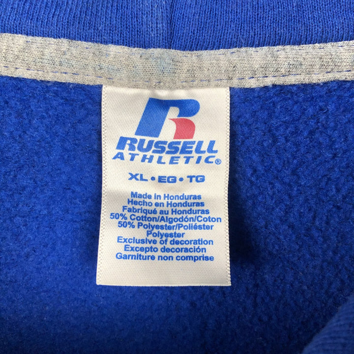 Russell sweatshirt pullover hoodie, men's size XL cotton blue type Vintage Second Hand