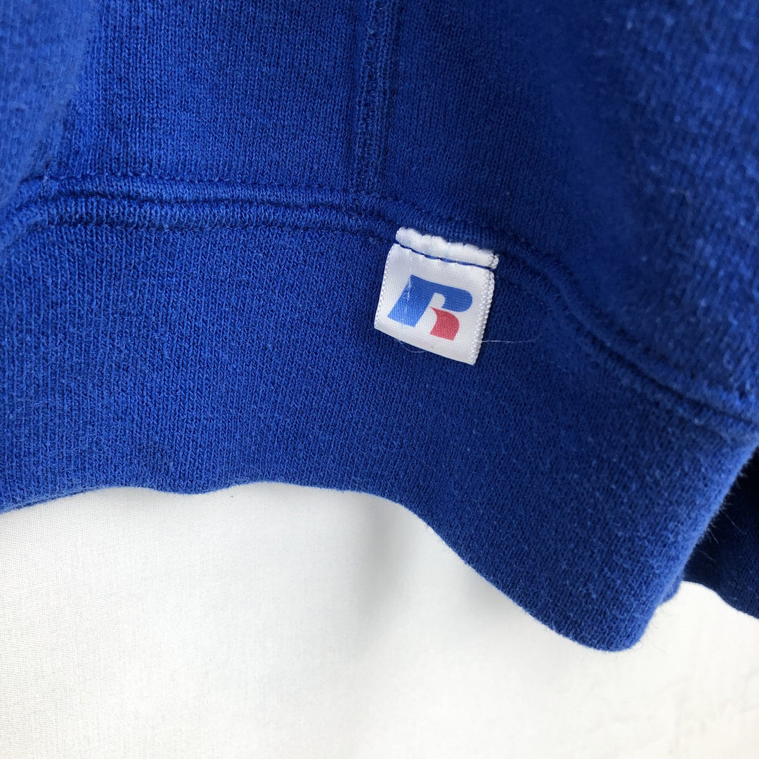 Russell sweatshirt pullover hoodie, men's size XL cotton blue type Vintage Second Hand