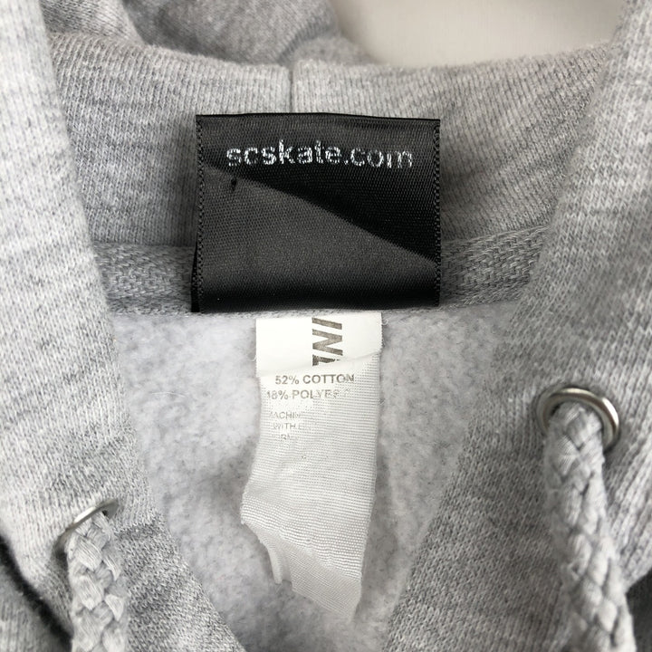 SANTA CRUZ Sweat Pullover Hoodie Men's Size L cotton gray type Vintage Second Hand