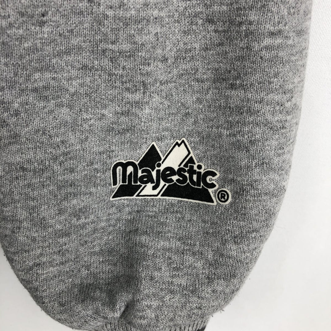 90'S Majestic MLB New York Yankees varsity jacket/award jacket, made in USA, men's size L equivalent. cotton navy blue type Vintage Second Hand