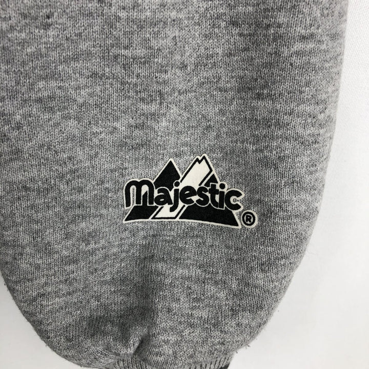 90'S Majestic MLB New York Yankees varsity jacket/award jacket, made in USA, men's size L equivalent. cotton navy blue type Vintage Second Hand