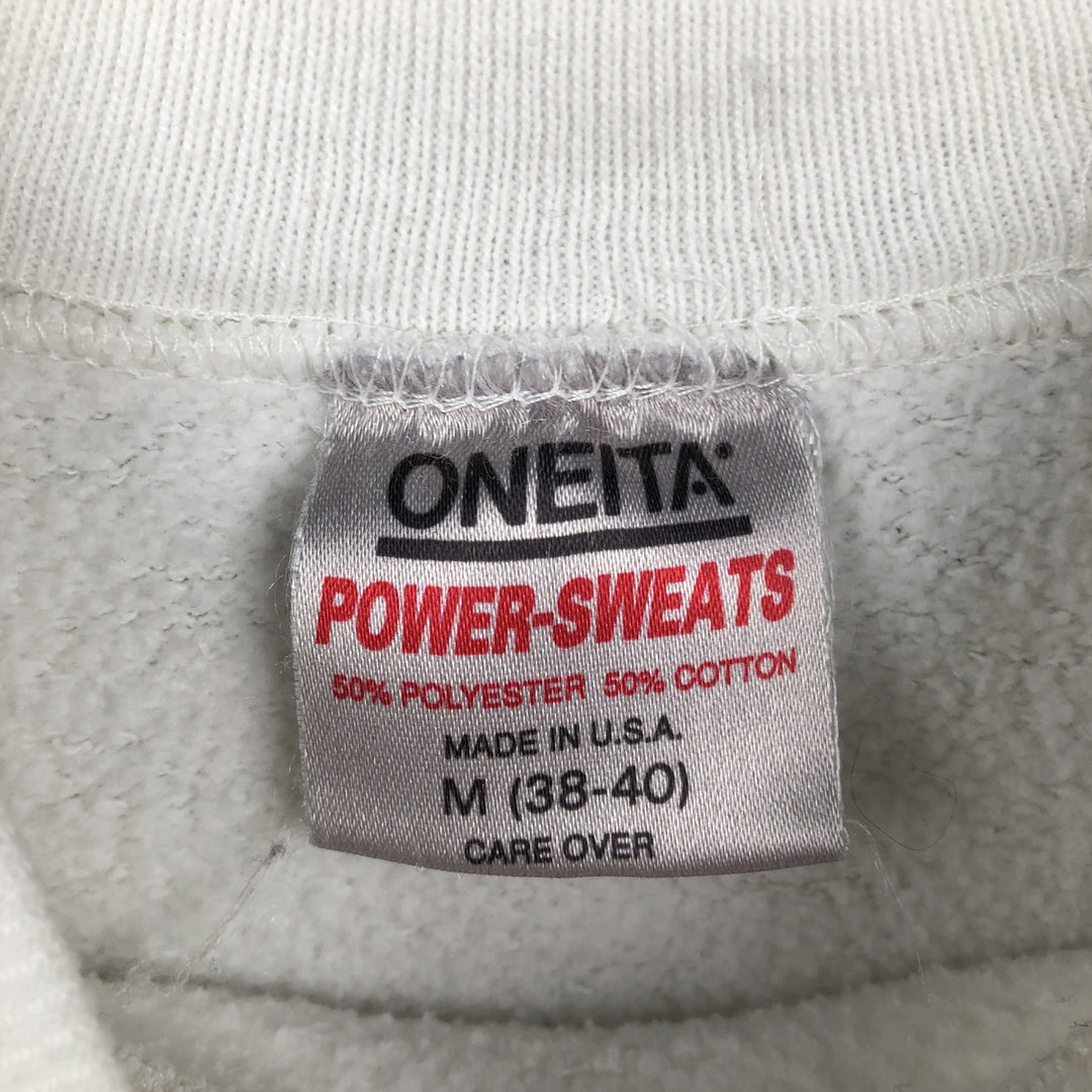 90'S ONITA Atlanta Olympics 1996 Print Sweatshirt, Made in USA, Men's Size M (approx.), Vintage polyester white type Vintage Second Hand
