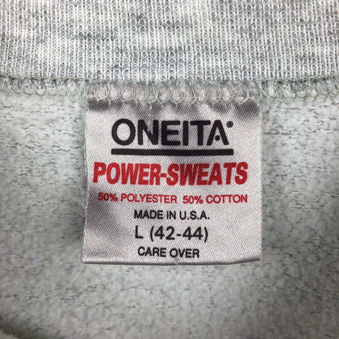 90'S ONITA Atlanta Olympics 1996 Print Sweatshirt, Made in USA, Men's Size L (approx.), Vintage polyester gray type Vintage Second Hand