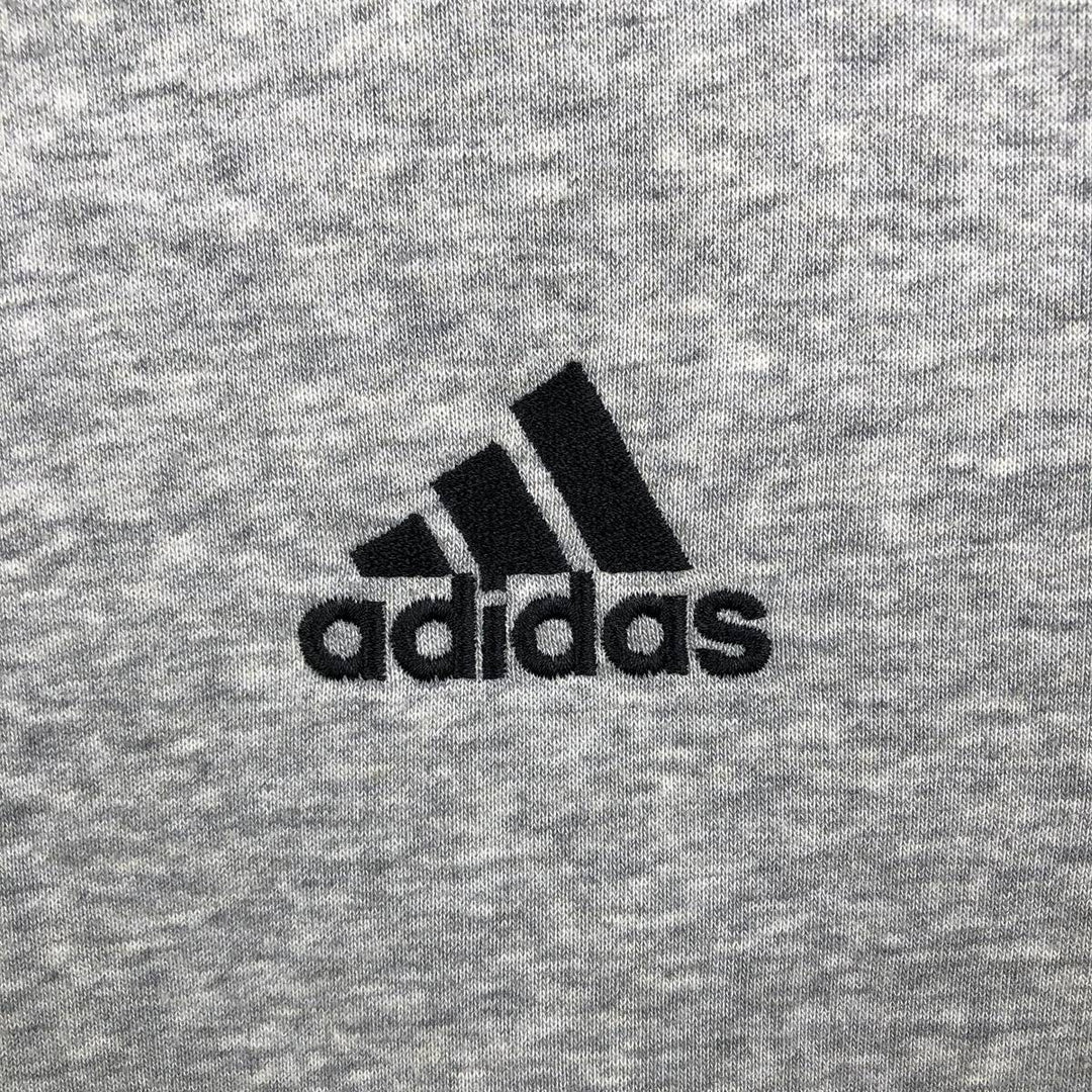 Adidas logo sweatshirt, men's size XL cotton gray type Vintage Second Hand