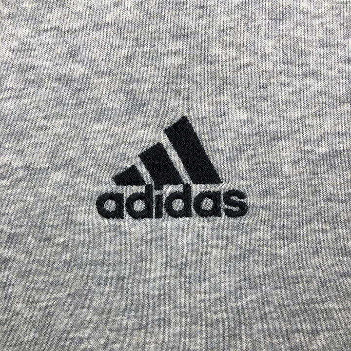 Adidas logo sweatshirt, men's size XL cotton gray type Vintage Second Hand