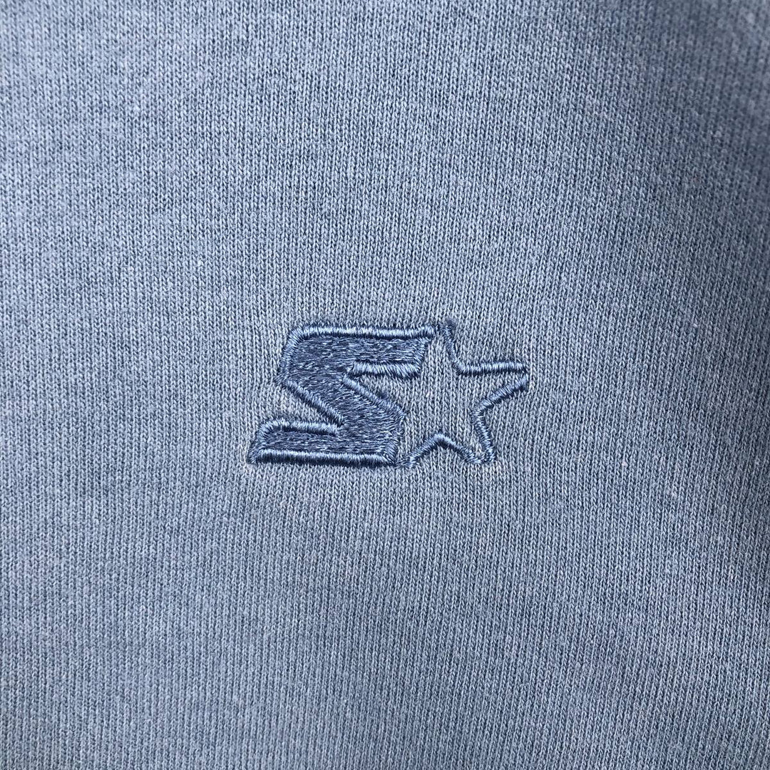 90'S Starter HEAVYWEIGHT One-Point Logo Sweatshirt, Men's Size L (Equivalent), Vintage unclear Blue type light blue Vintage Second Hand