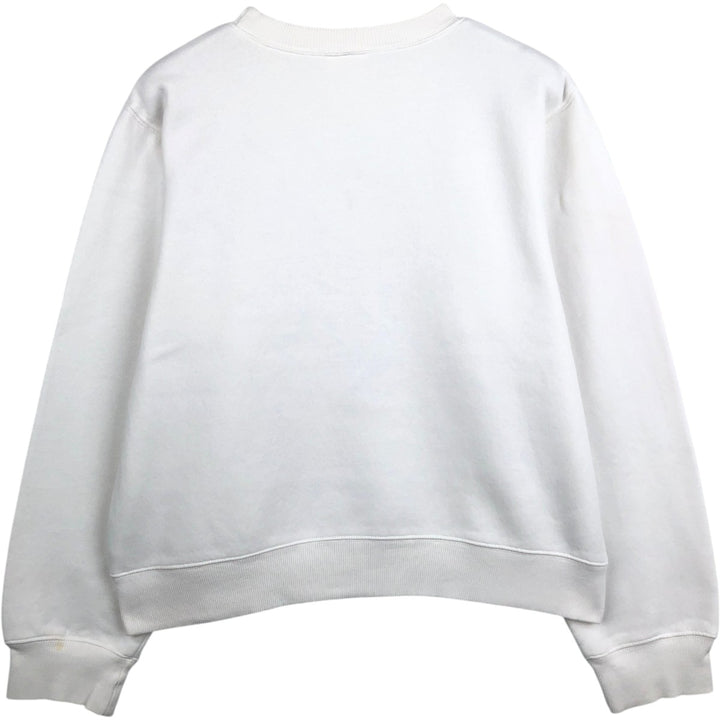00'S Adidas logo sweatshirt, men's size L cotton white type Vintage Second Hand