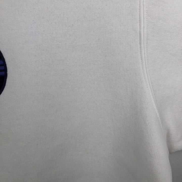 00'S Adidas logo sweatshirt, men's size L cotton white type Vintage Second Hand