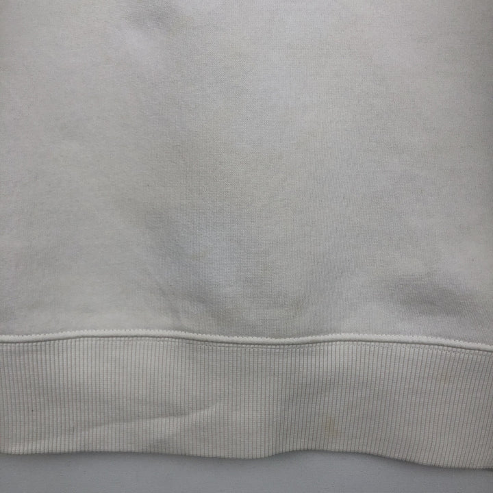 00'S Adidas logo sweatshirt, men's size L cotton white type Vintage Second Hand