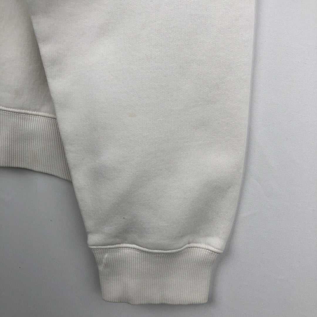 00'S Adidas logo sweatshirt, men's size L cotton white type Vintage Second Hand