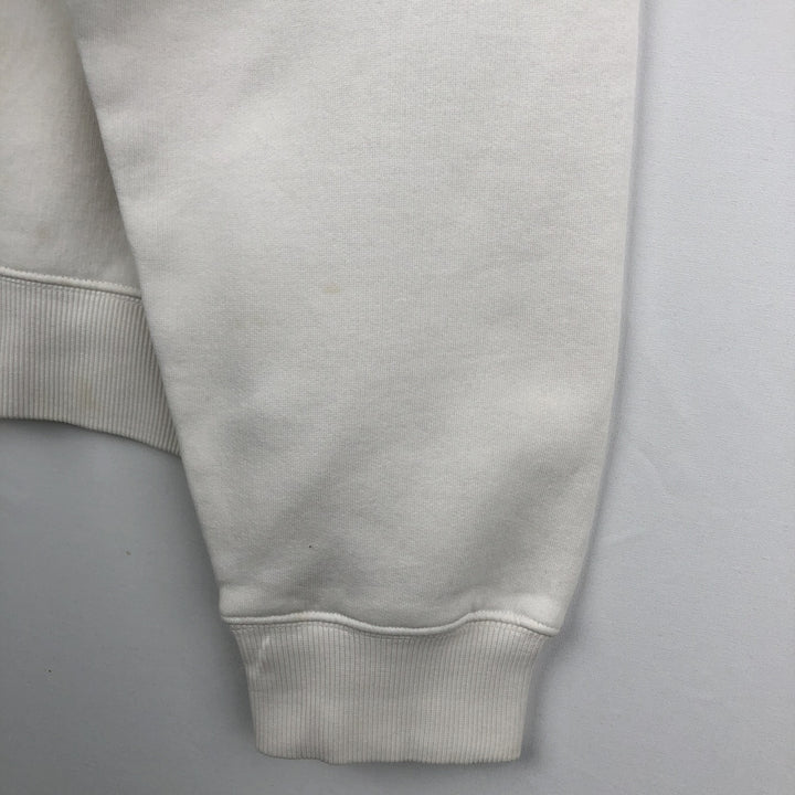 00'S Adidas logo sweatshirt, men's size L cotton white type Vintage Second Hand