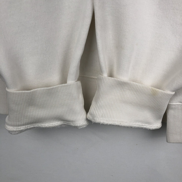 00'S Adidas logo sweatshirt, men's size L cotton white type Vintage Second Hand