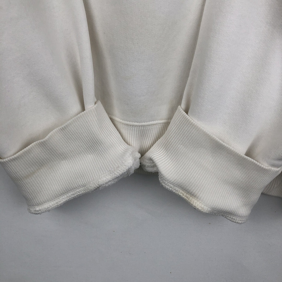 00'S Adidas logo sweatshirt, men's size L cotton white type Vintage Second Hand