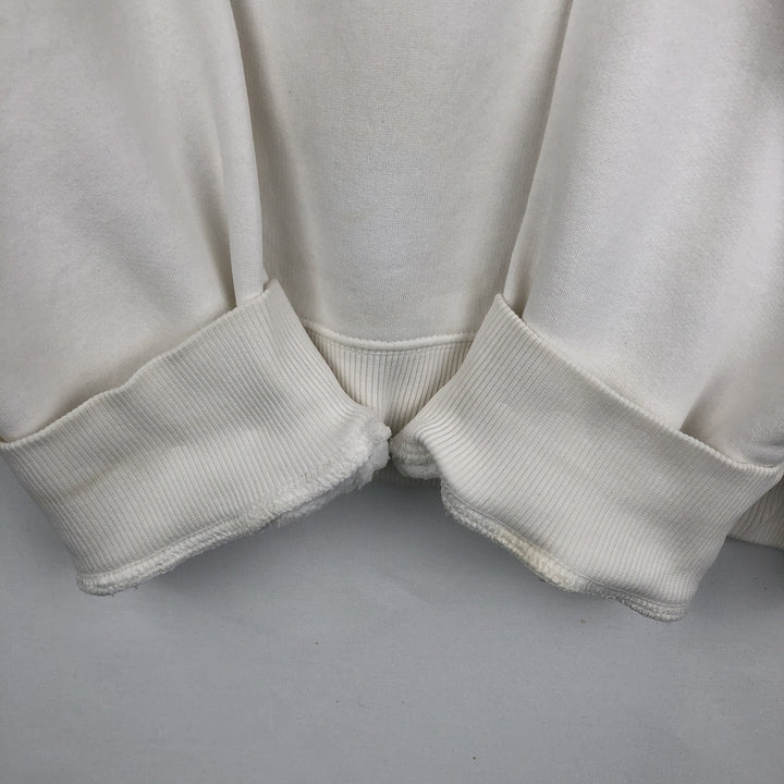 00'S Adidas logo sweatshirt, men's size L cotton white type Vintage Second Hand