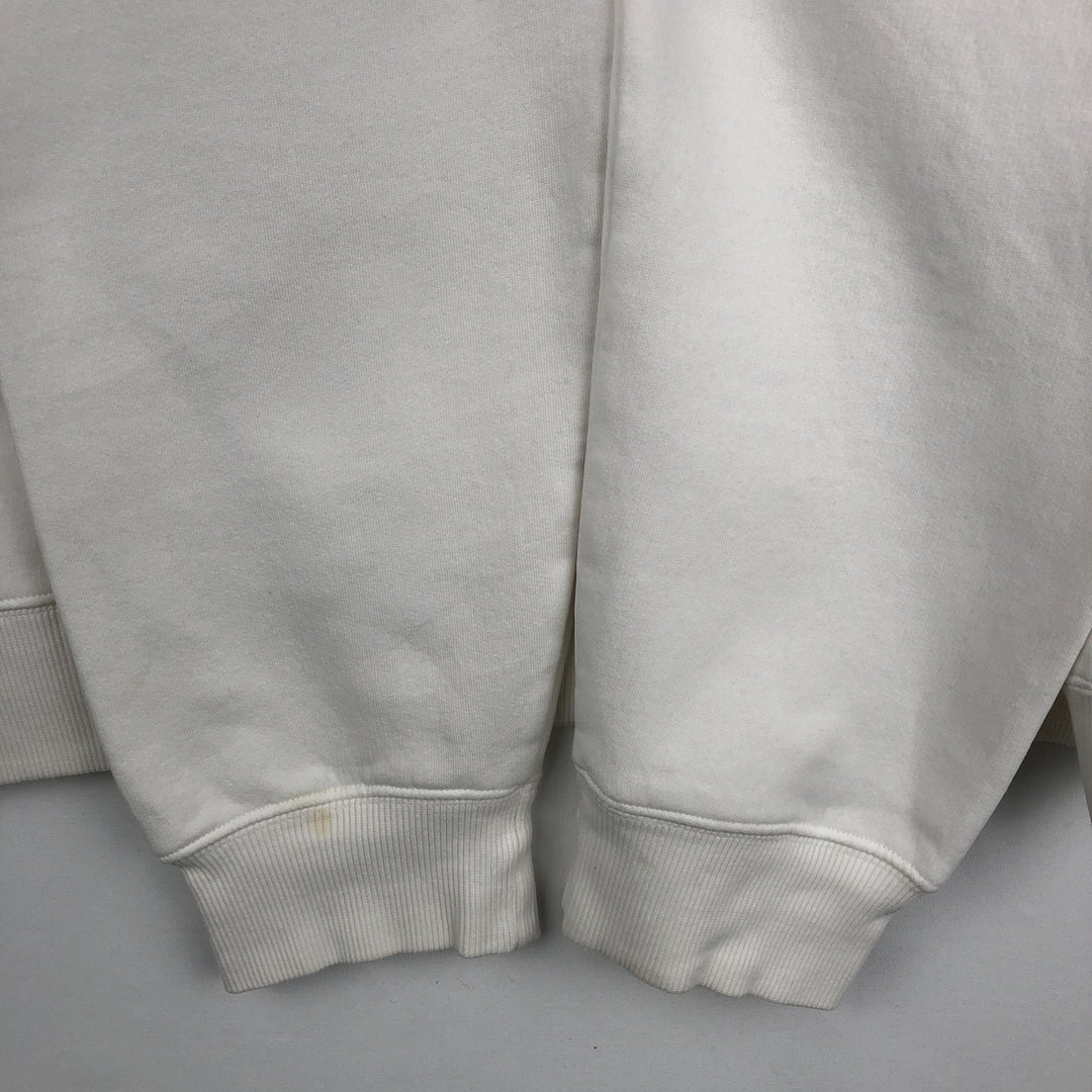 00'S Adidas logo sweatshirt, men's size L cotton white type Vintage Second Hand