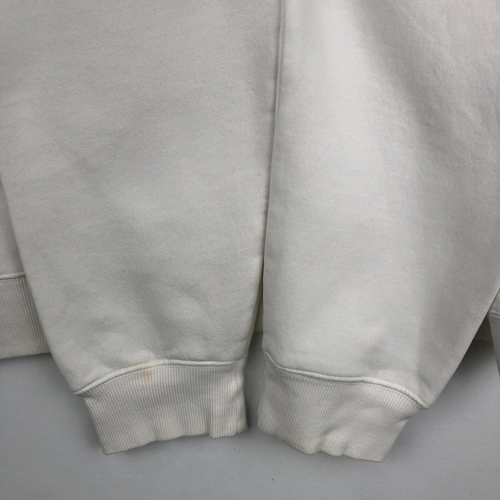 00'S Adidas logo sweatshirt, men's size L cotton white type Vintage Second Hand