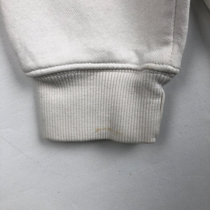 Adidas logo sweatshirt, men's size S cotton white type Vintage Second Hand