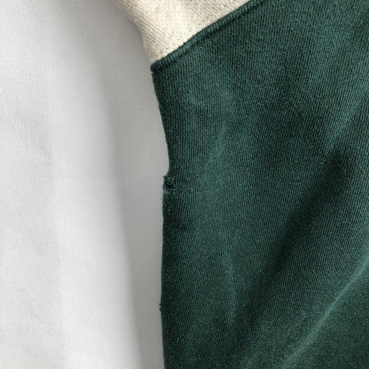 90'S FILA Logo Sweatshirt, Men's XXL equivalent, Vintage cotton green type Vintage Second Hand