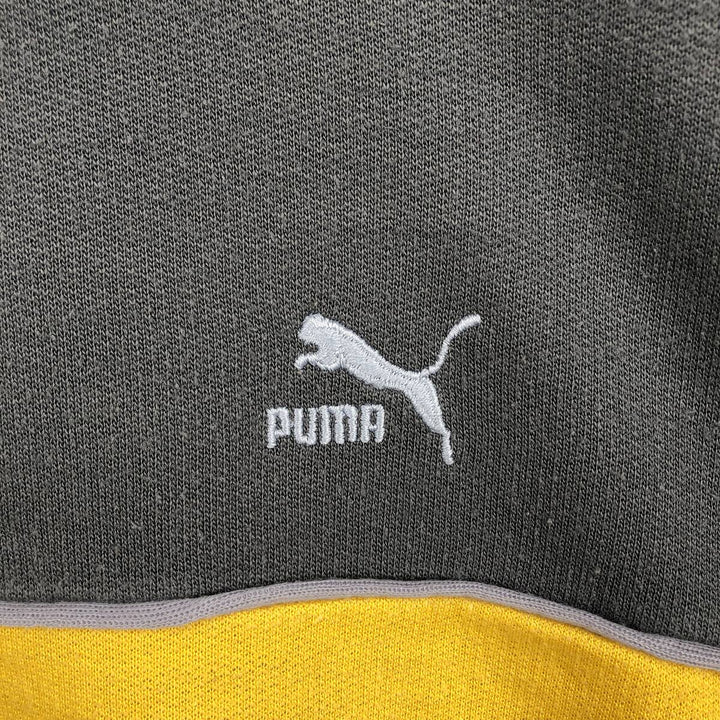80s-90'S Puma Logo Sweatshirt, Men's Size XL (approx.), Vintage unclear yellow type Vintage Second Hand