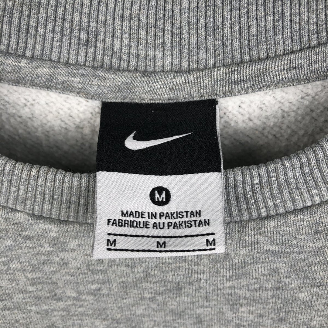Nike One Point Logo Sweatshirt, Trainer, Men's M Size cotton gray type Vintage Second Hand
