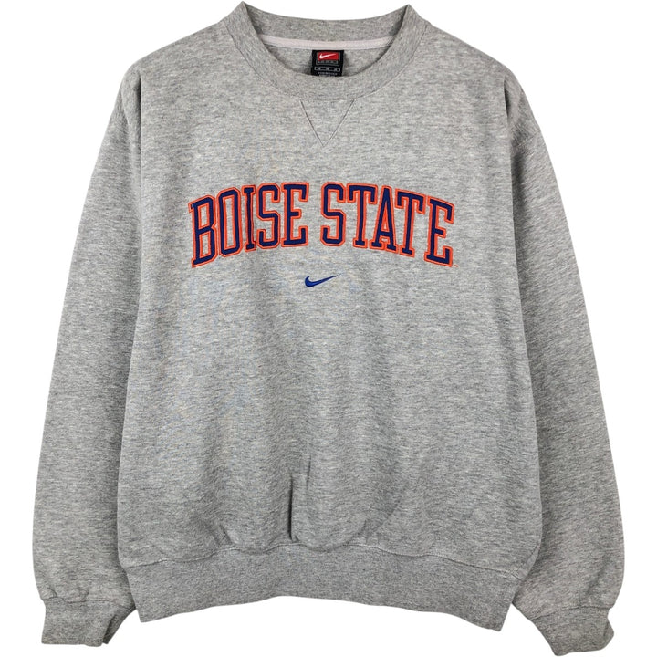 2000'S Nike Team Center Logo College Sweatshirt (Men's Size M) cotton gray type Vintage Second Hand