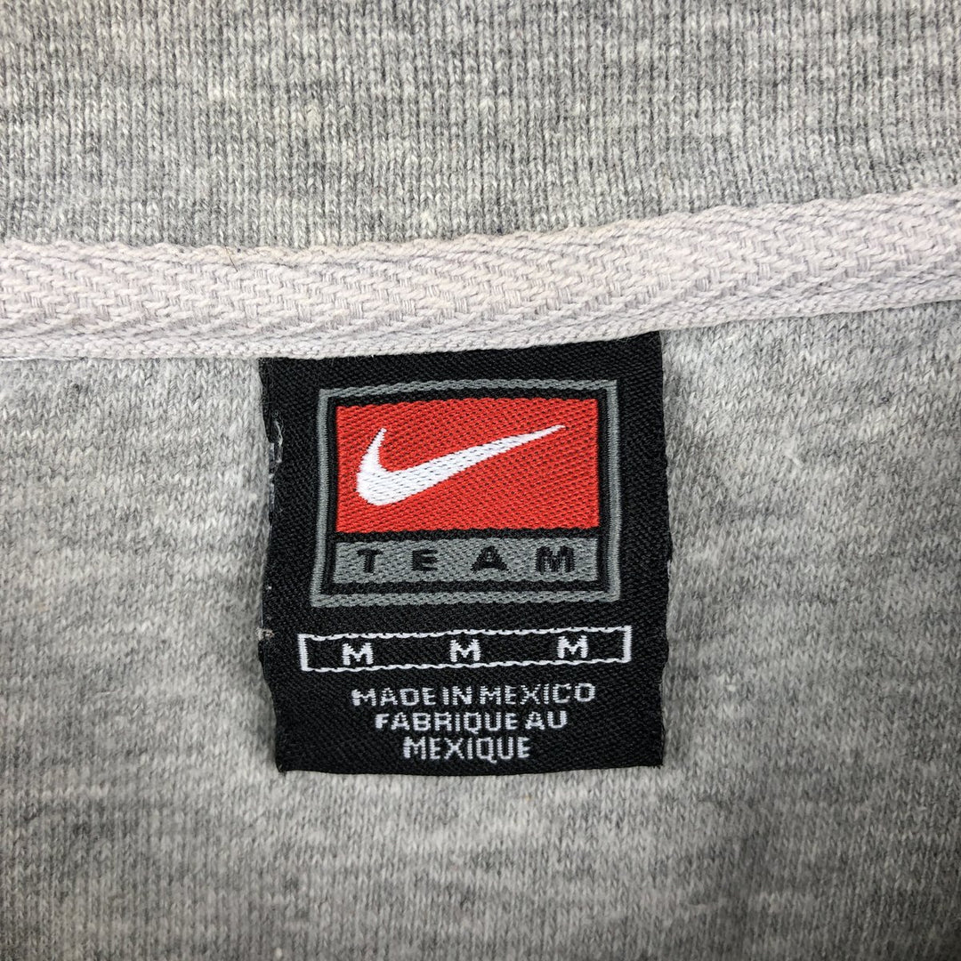 2000'S Nike Team Center Logo College Sweatshirt (Men's Size M) cotton gray type Vintage Second Hand