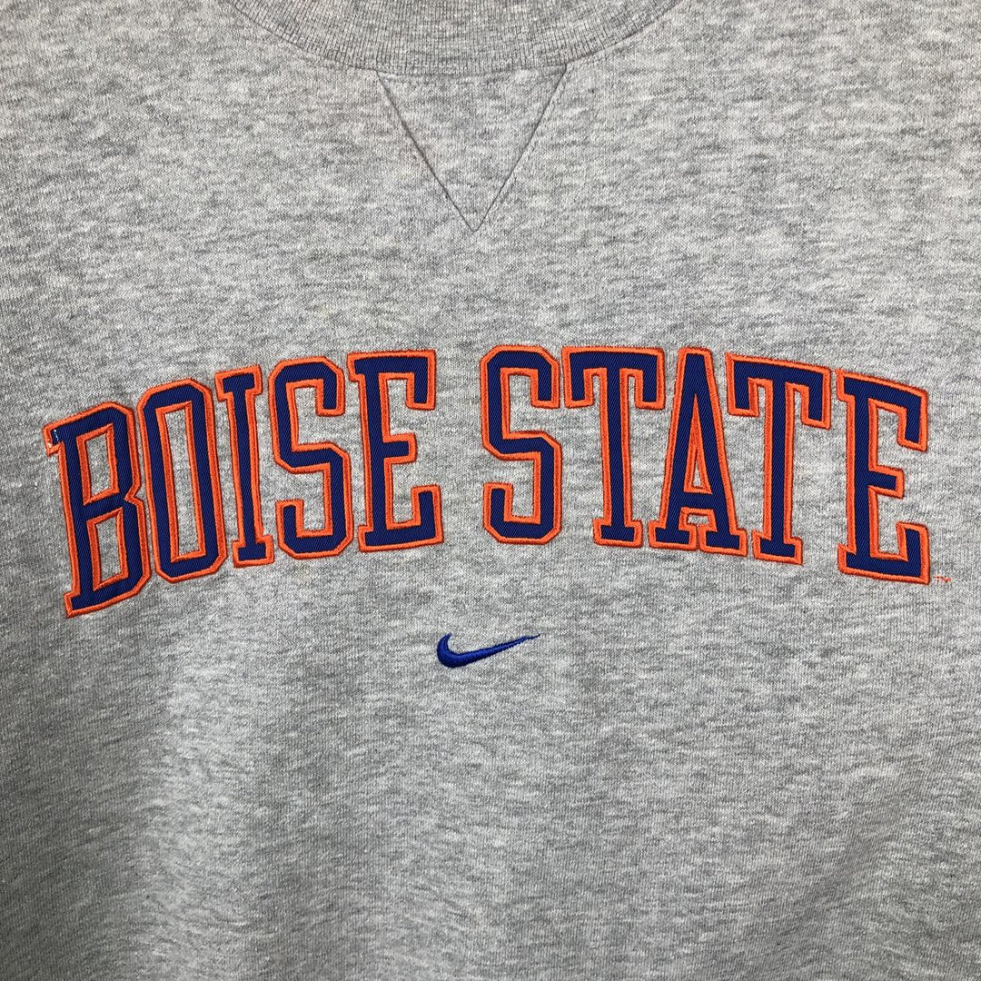 2000'S Nike Team Center Logo College Sweatshirt (Men's Size M) cotton gray type Vintage Second Hand
