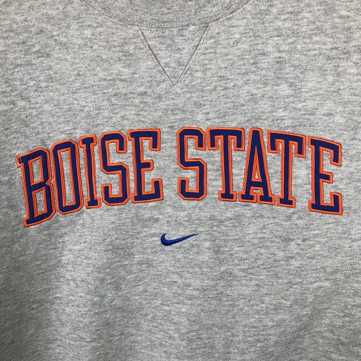 2000'S Nike Team Center Logo College Sweatshirt (Men's Size M) cotton gray type Vintage Second Hand