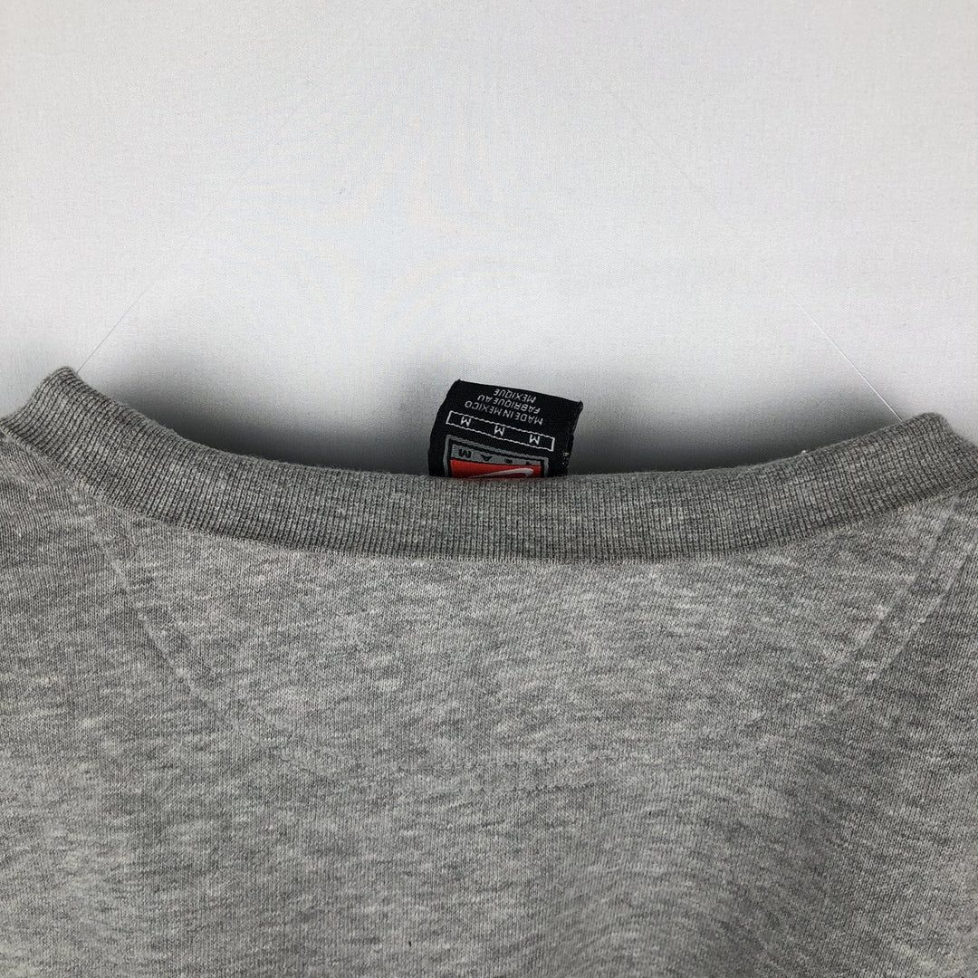 2000'S Nike Team Center Logo College Sweatshirt (Men's Size M) cotton gray type Vintage Second Hand