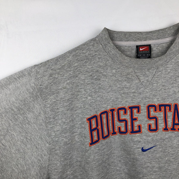 2000'S Nike Team Center Logo College Sweatshirt (Men's Size M) cotton gray type Vintage Second Hand