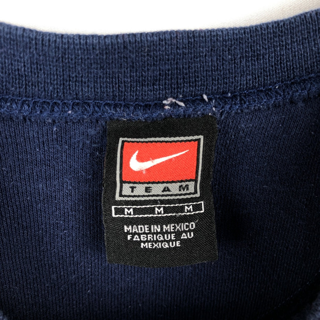 2000'S Nike TEAM MLB NEW YORK YANKEES New York Yankees Print Sweatshirt (Men's Size M) cotton navy blue type Vintage Second Hand