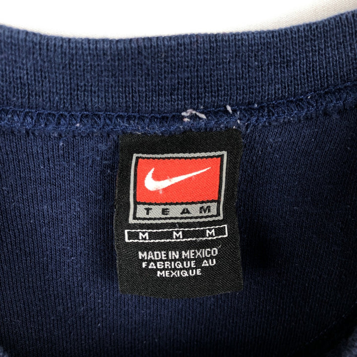 2000'S Nike TEAM MLB NEW YORK YANKEES New York Yankees Print Sweatshirt (Men's Size M) cotton navy blue type Vintage Second Hand