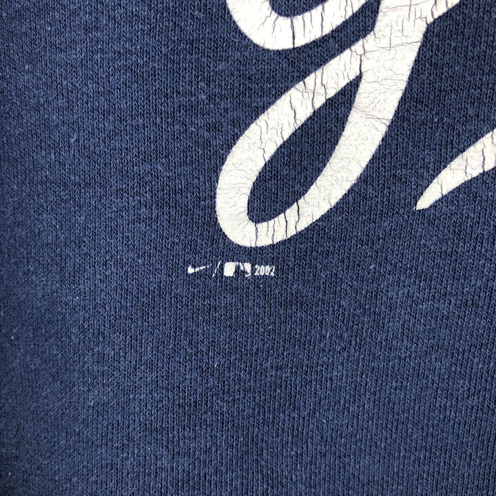 2000'S Nike TEAM MLB NEW YORK YANKEES New York Yankees Print Sweatshirt (Men's Size M) cotton navy blue type Vintage Second Hand
