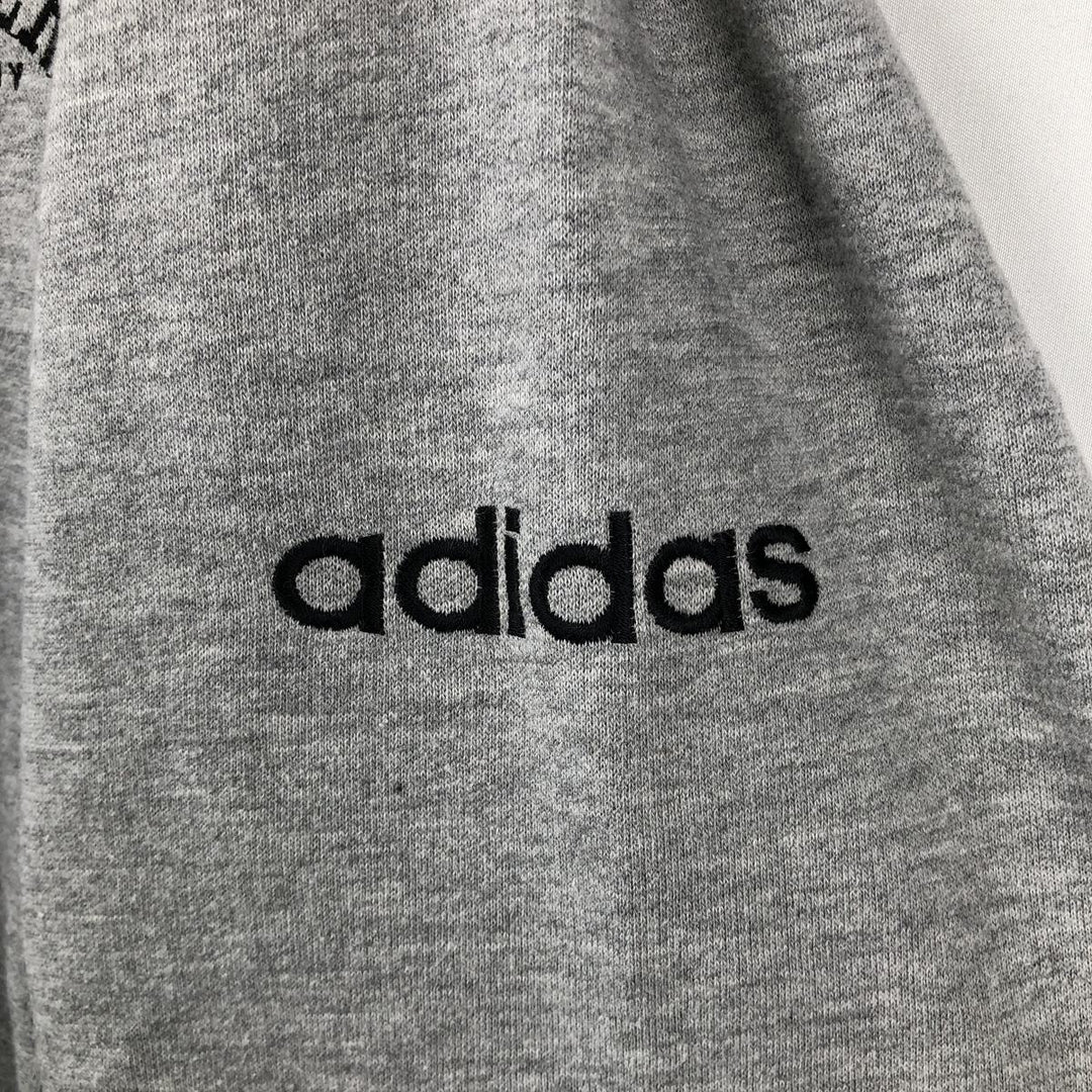 1980'S Adidas Trefoil Logo V-neck Sweatshirt, Men's Size M (approx.), Vintage cotton gray type Vintage Second Hand