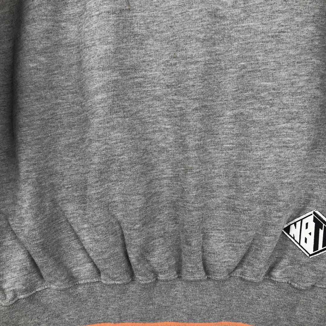 1980'S Adidas Trefoil Logo V-neck Sweatshirt, Men's Size M (approx.), Vintage cotton gray type Vintage Second Hand
