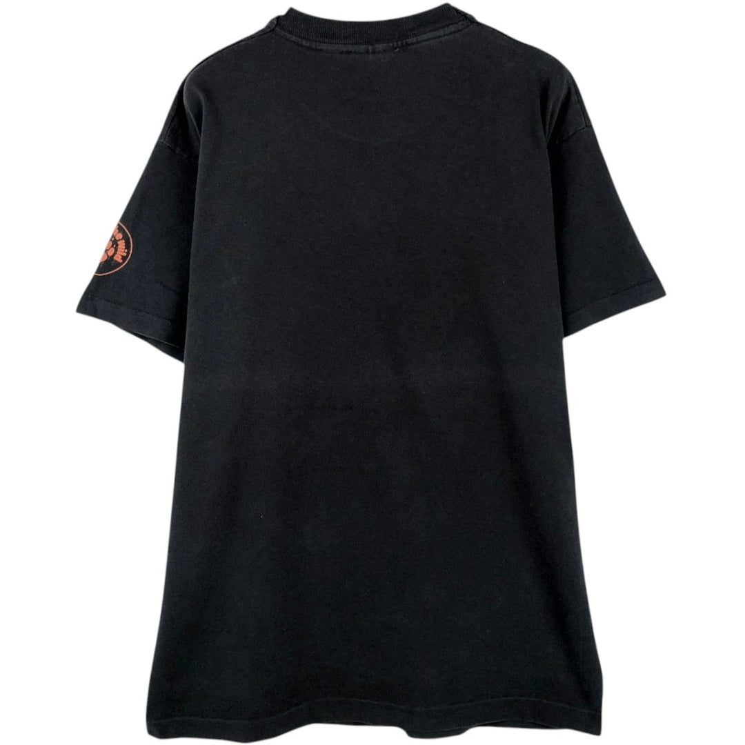 80s-90'S Screen Stars Premium T-shirt, tiger pattern, animal t-shirt, men's size L equivalent, vintage. cotton black type Vintage Second Hand