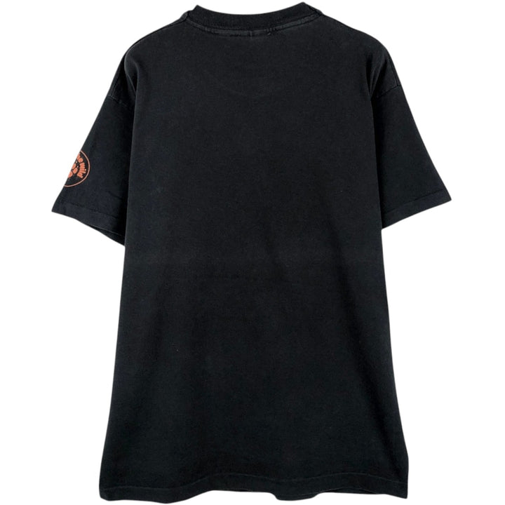 80s-90'S Screen Stars Premium T-shirt, tiger pattern, animal t-shirt, men's size L equivalent, vintage. cotton black type Vintage Second Hand