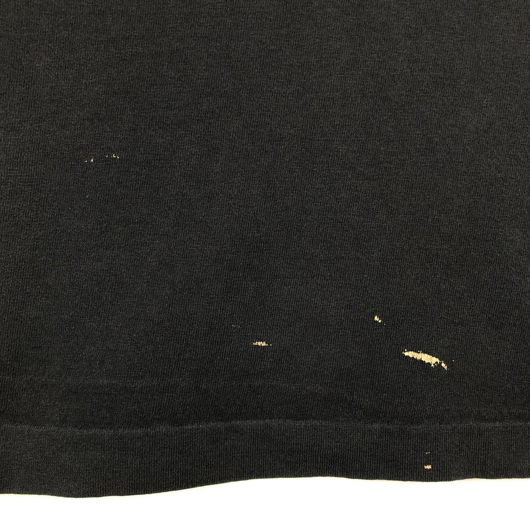 80s-90'S Screen Stars Premium T-shirt, tiger pattern, animal t-shirt, men's size L equivalent, vintage. cotton black type Vintage Second Hand