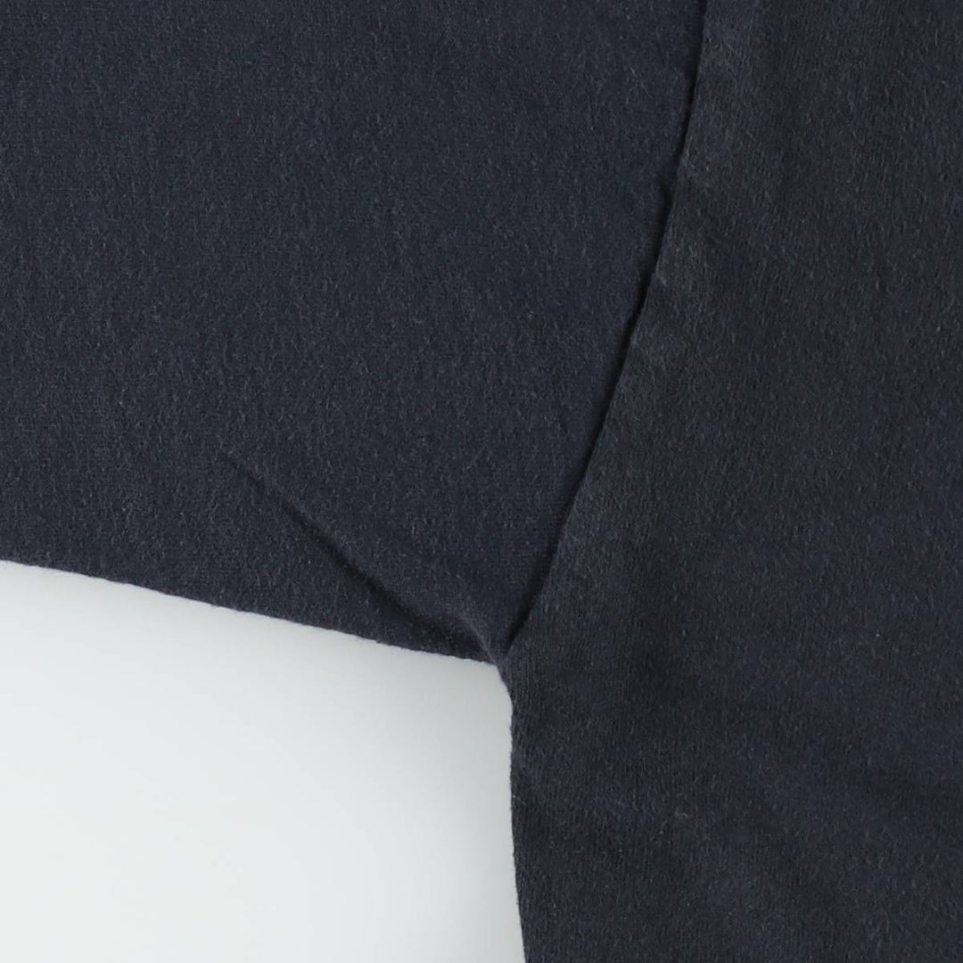 90'S plain pocket t-shirt, men's size XL equivalent, vintage. cotton black type Vintage Second Hand