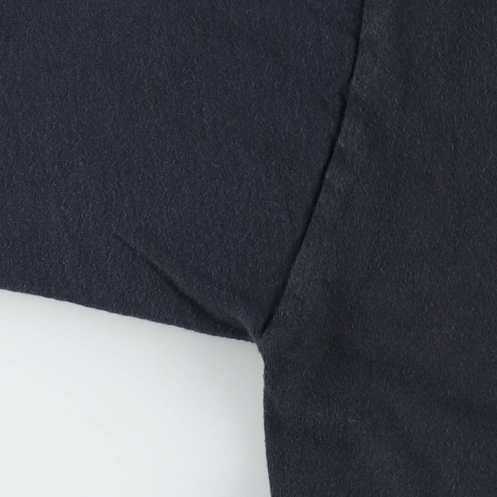 90'S plain pocket t-shirt, men's size XL equivalent, vintage. cotton black type Vintage Second Hand