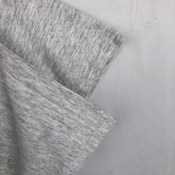 ~90'S College T-shirt, Men's Size L (approx.), Vintage unclear gray type Vintage Second Hand