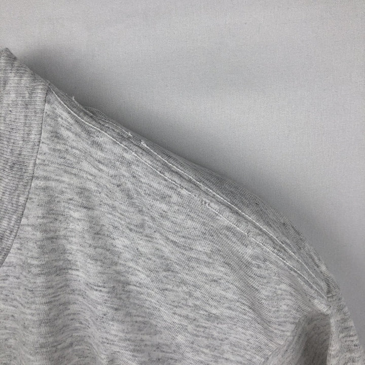 ~90'S College T-shirt, Men's Size L (approx.), Vintage unclear gray type Vintage Second Hand