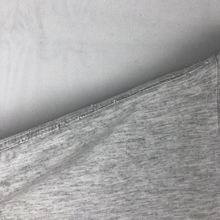 ~90'S College T-shirt, Men's Size L (approx.), Vintage unclear gray type Vintage Second Hand