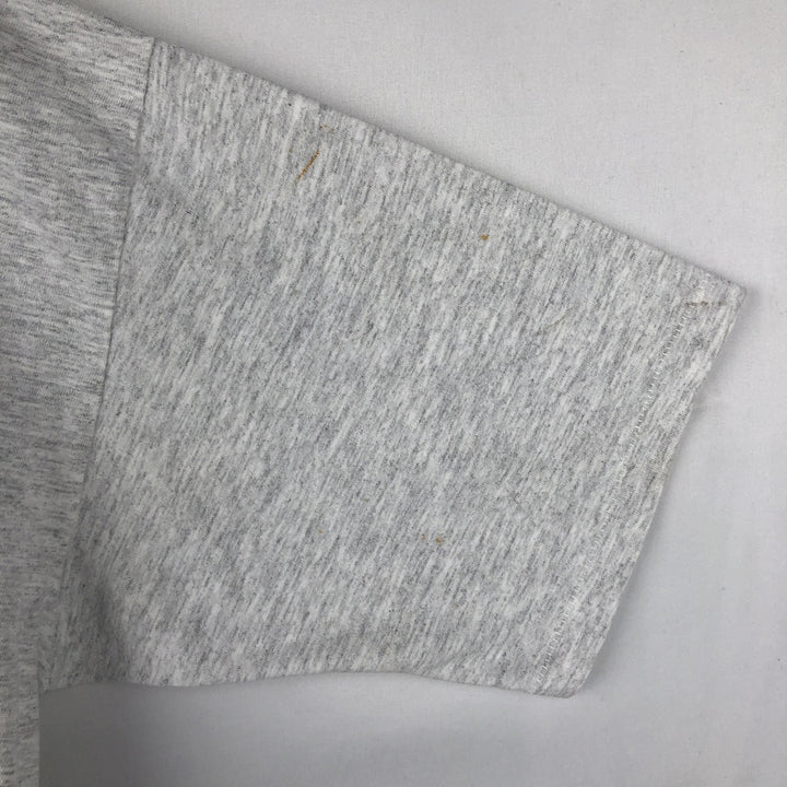 ~90'S College T-shirt, Men's Size L (approx.), Vintage unclear gray type Vintage Second Hand