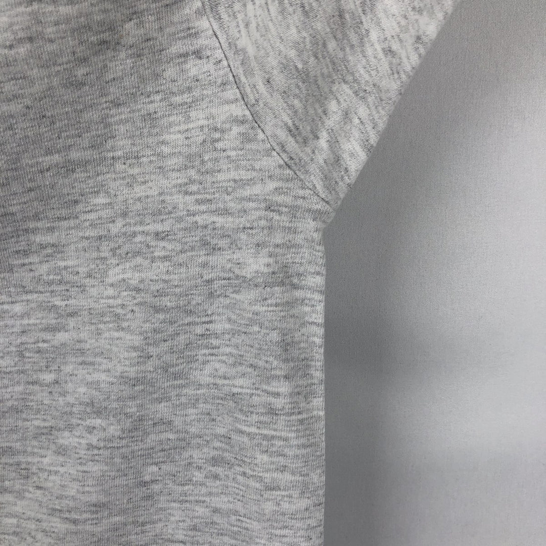 ~90'S College T-shirt, Men's Size L (approx.), Vintage unclear gray type Vintage Second Hand
