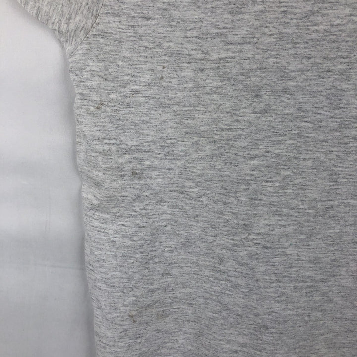 ~90'S College T-shirt, Men's Size L (approx.), Vintage unclear gray type Vintage Second Hand